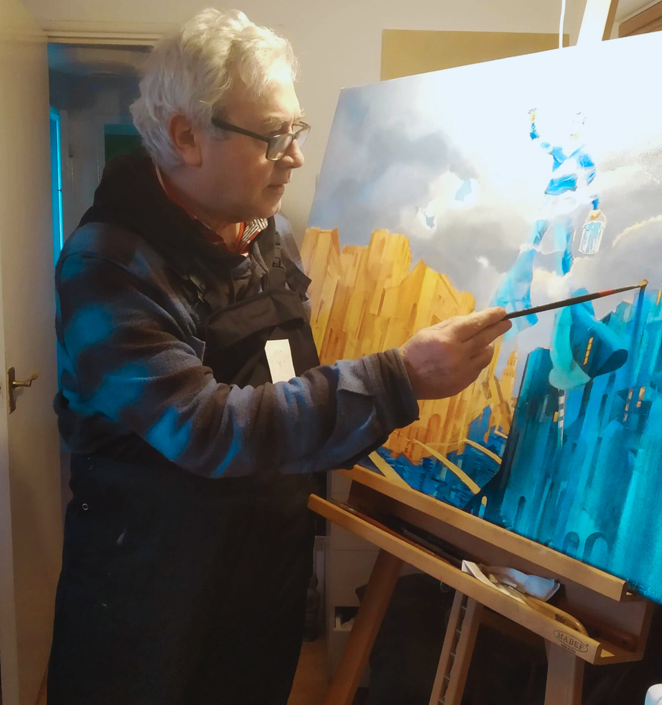 Jaime Castro Santoro in his London studio